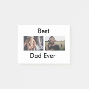 best dad ever happy father's day add your photo post-it notes
