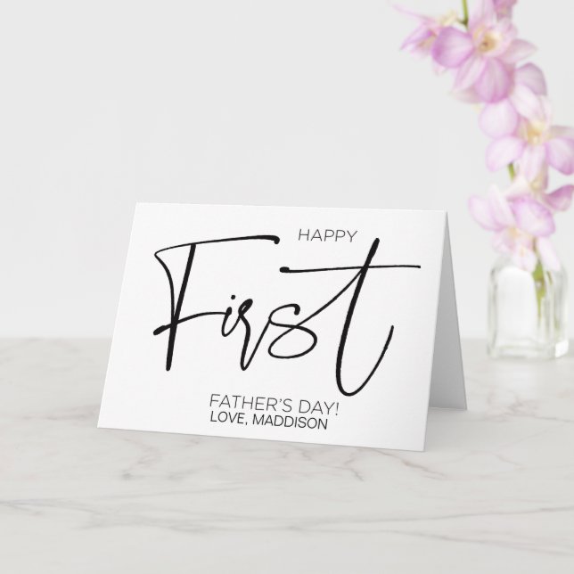 Best Dad Ever Happy Father's Day Birthday Gift Car Card (Orchid)