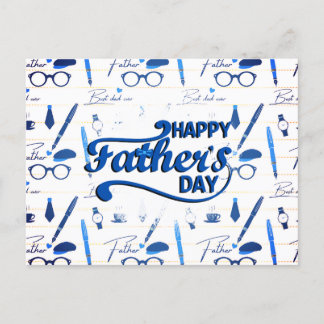 Best Dad Ever, Happy Father's Day Holiday Postcard