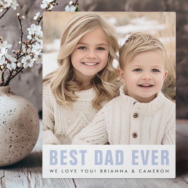 Best dad ever happy father's day photo plaque (Best dad ever happy father's day photo plaque)