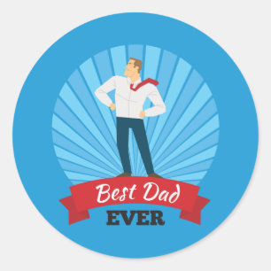 Best Dad Ever Happy Father's Day Sticker