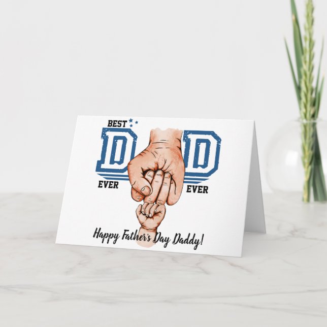 Best Dad Ever – Heartfelt Father’s Day Tribute Card (Front)