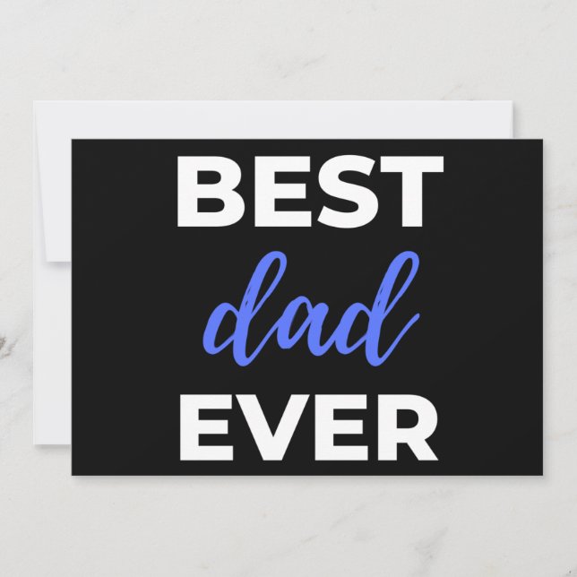 Best Dad Ever Holiday Card (Front)