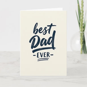 Best Dad Ever Indigo Art Card