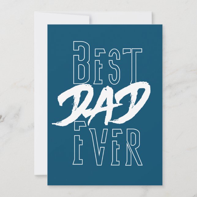 Best Dad Ever Invitation (Front)