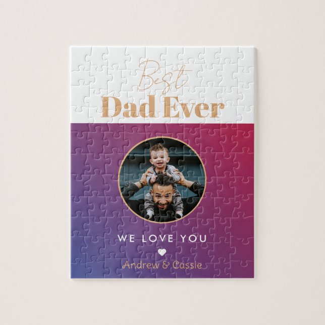Best dad ever jigsaw puzzle (Vertical)
