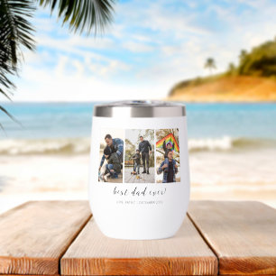 Best Dad Ever Keepsake Multi Photo Glass