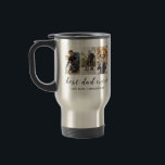 Best Dad Ever Keepsake Multi Photo Travel Mug<br><div class="desc">Best Dad Ever Keepsake Multi Photo Travel Mug - Modern and simple father's day for birthday gift for a dad featuring 3 photos of your choice with script text that says "Best Dad Ever" underneath them in black lettering. Personalize this product by adding 3 photos, the children's names and the...</div>