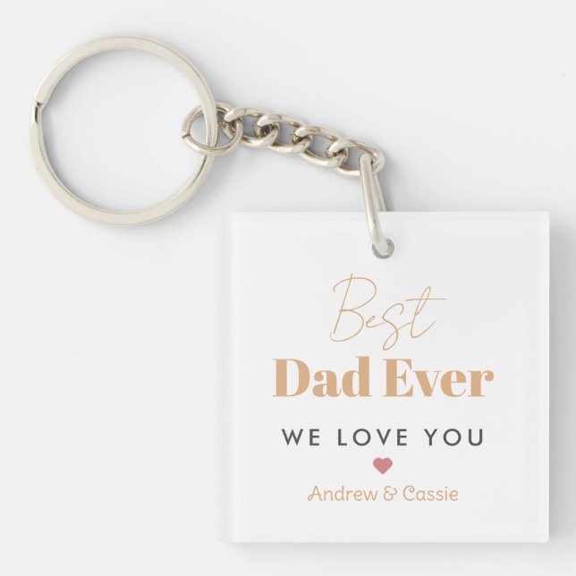 Best dad ever key ring (Front)