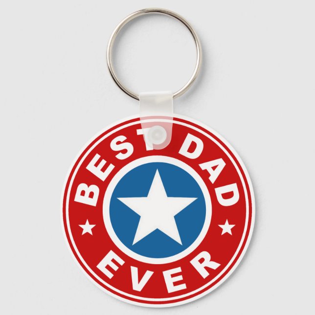 Best Dad Ever Key Ring (Front)