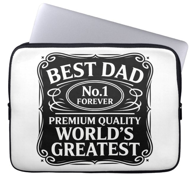 Best Dad Ever Laptop Sleeve (Front)