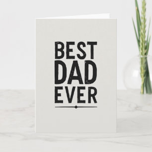 Best Dad Ever Letterpress Card