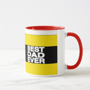 Best Dad Ever Lg Yellow Mug