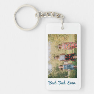 Best Dad Ever Love You Dad Father's Day Photo Key Ring