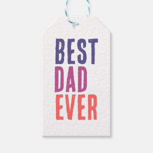 Best Dad Ever Minimalist Cool Professional Gift Tags