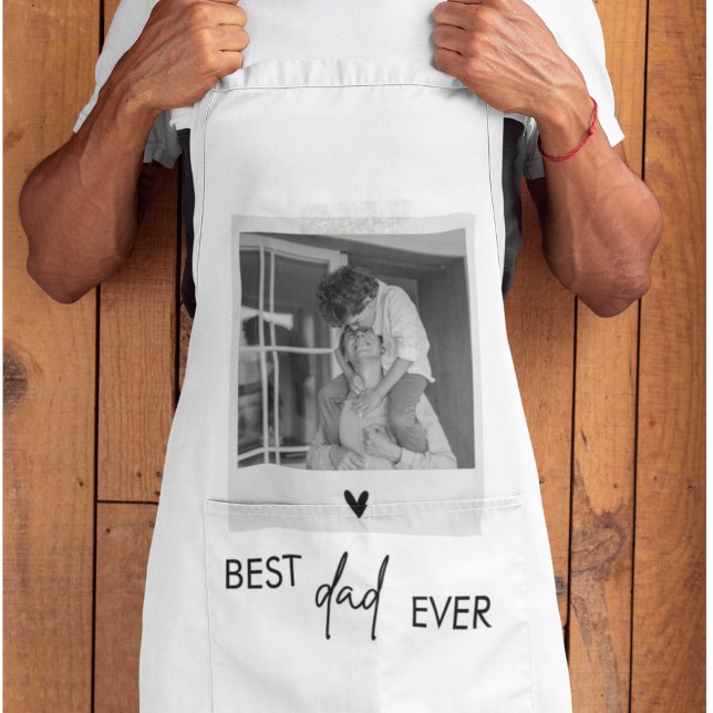Best Dad Ever Minimalistic Photo  Apron (Creator Uploaded)