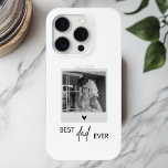 Best Dad Ever Minimalistic Photo iPhone 15 Pro Case<br><div class="desc">Celebrate the best dad ever with our minimalistic photo iPhone 15 Pro case! This sleek and modern case features the heartfelt message "Best Dad Ever" alongside a customisable space for your favourite photo, making it a personalised gift that’s both stylish and protective. Perfect for everyday use, this high-quality case offers...</div>