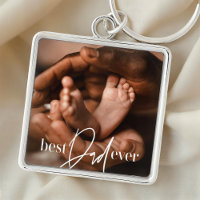 Best Dad Ever Modern Classic Simple Elegant Photo