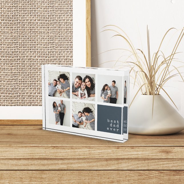 Best Dad Ever | Modern Collage Photo Block (Creator Uploaded)