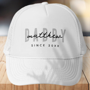 Best Dad Ever Modern Elegant Simple Father's Day Trucker Hat