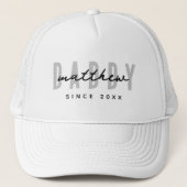 Best Dad Ever Modern Elegant Simple Father's Day Trucker Hat (Front)