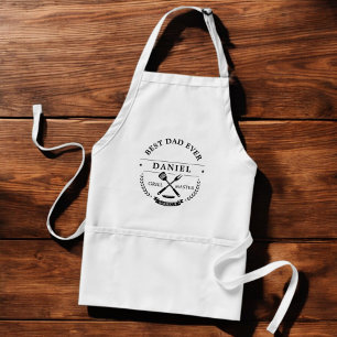 Best Dad Ever Modern Father's Day Grillmaster Standard Apron