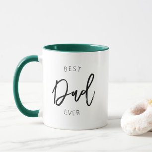 Best Dad Ever Modern Mug Two-Toned Coffee Mug
