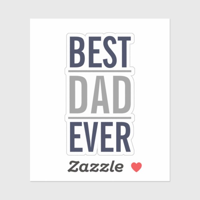 Best Dad Ever | Modern Navy Blue (Sheet)