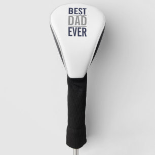 Best Dad Ever Modern Navy Blue Golf Head Cover
