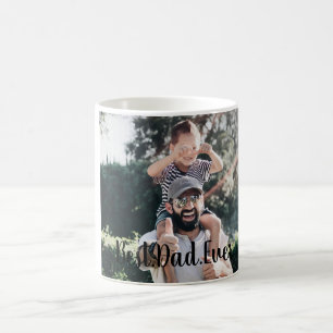 Best Dad Ever Modern Photo  Coffee Mug