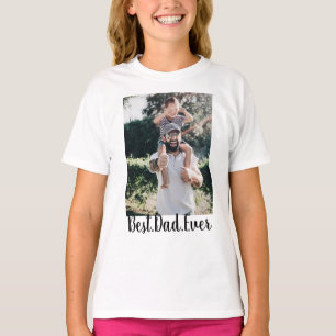 Best Dad Ever Modern Photo Collage T-Shirt