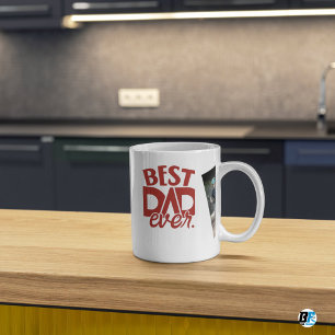 Best Dad Ever Modern Photo Father's Day Mug