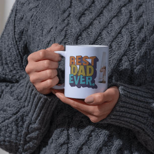 Best Dad Ever Modern Photo  Father's Day Mug