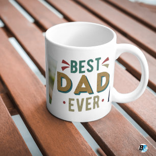Best Dad Ever Modern Photo Father's Day Mug