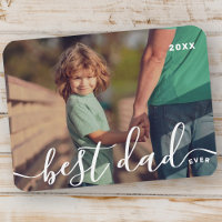 Best Dad Ever Modern Simple Playful Script Photo