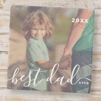 Best Dad Ever Modern Simple Playful Script Photo