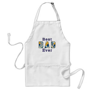 Best Dad Ever Modern Text Stylish Father's Day Standard Apron
