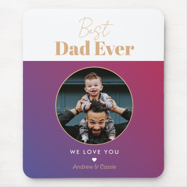Best dad ever mouse pad (Front)