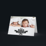 Best Dad Ever Moustache Father's Day Photo Card<br><div class="desc">Vintage typography of best dad ever with moustache accent. A unique and fun photo card to give your father on his birthday or on Father's Day.</div>