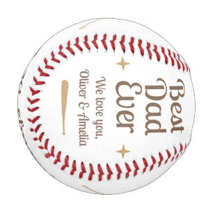 Best Dad Ever MVP Keepsake Gift Baseball