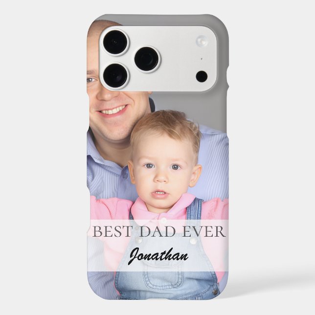 Best Dad Ever Name Quote Family Design (Back)