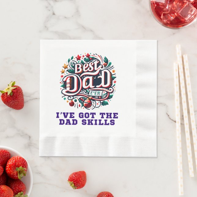 Best dad ever napkin (Insitu)