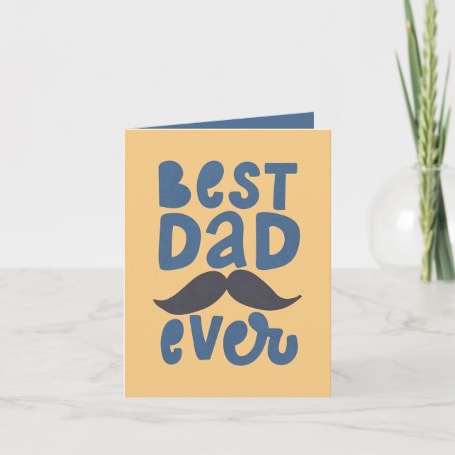 Best Dad Ever Note Card (Front)