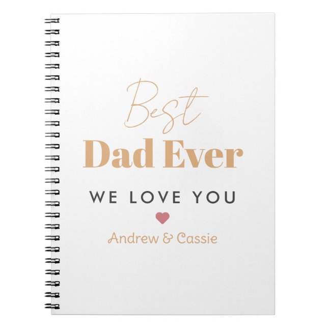 Best dad ever notebook (Front)