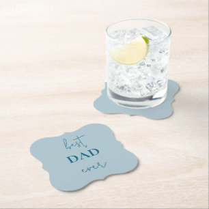  Best Dad Ever Paper Coaster   Father's Day Gift