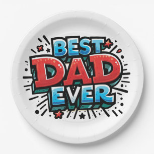 Best Dad Ever Paper Plate