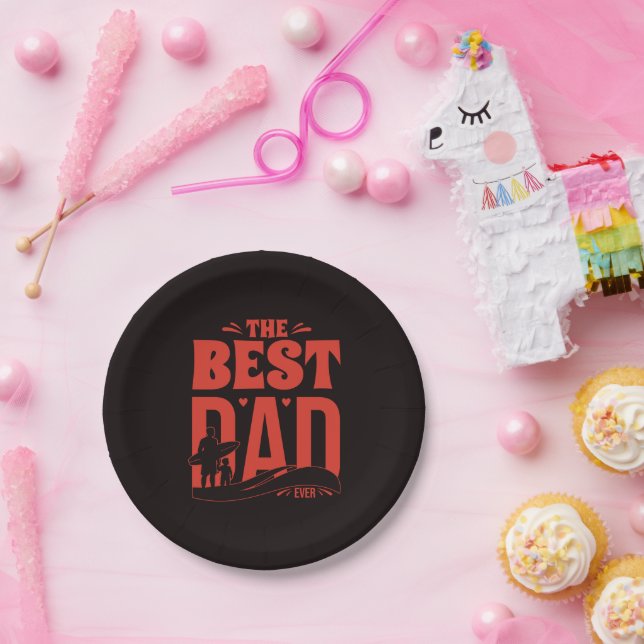 Best Dad Ever Paper Plate (Party)
