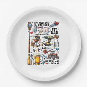 Best Dad Ever Paper Plate
