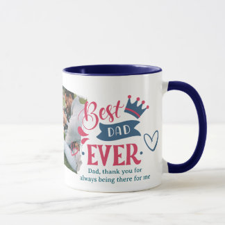 Best Dad Ever Personalise Trendy Design Mug