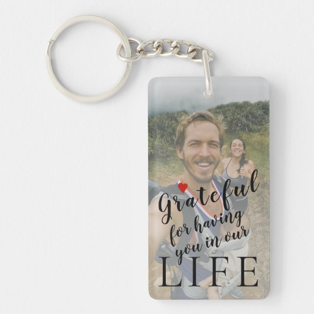 Best dad ever personalised 2 photos and text key ring (Front)